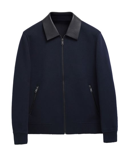 stand collar jacket wool 100%　SH2417