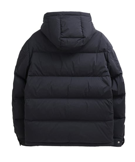 white goose leather stitch down jacket /3color　SH2382