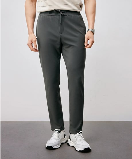 stretch elastic waist pants /2color　SH2496