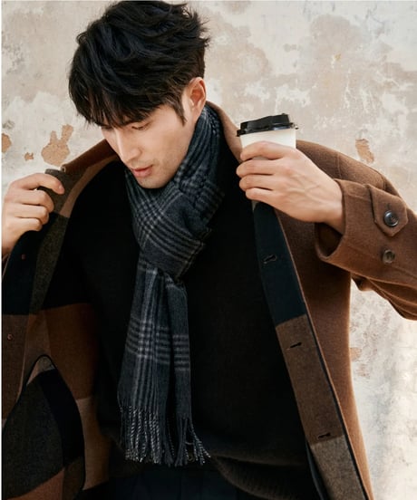 wool mid length coat jacket /2color　SH2379