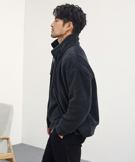 stand collar jacket wool 100%　SH2425