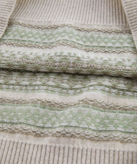 fair isle jacquard cashmere wool sweater　SH2342