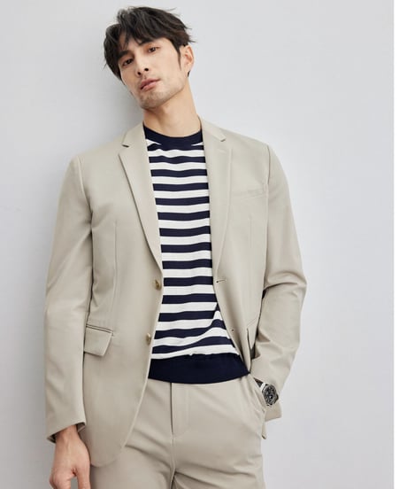 casual stretch jacket /2color　SH2120