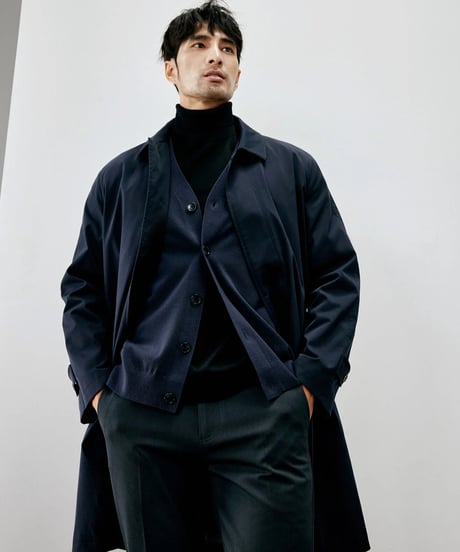 stencil collar coat /2color　SH2277