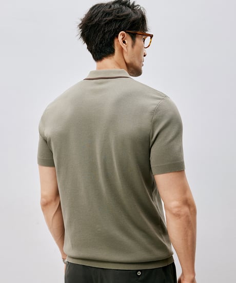 half-zip polo shirt /2color　SH2533