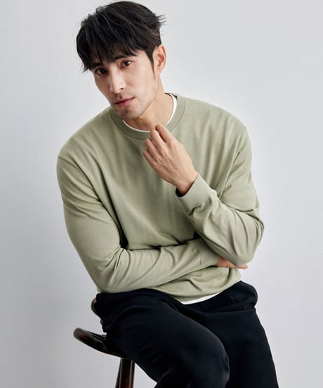 silk cotton sweater /3color　SH2129
