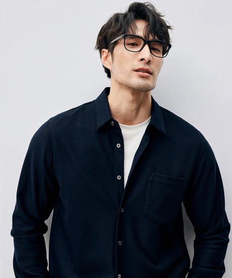 knit wool casual shirt　SH2430