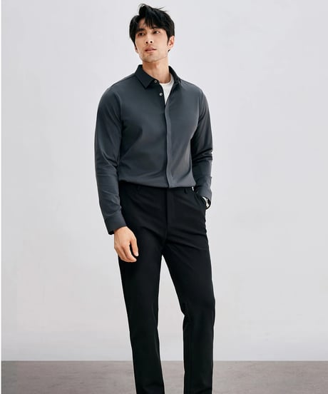 slim straight casual pants /2color　SH2644