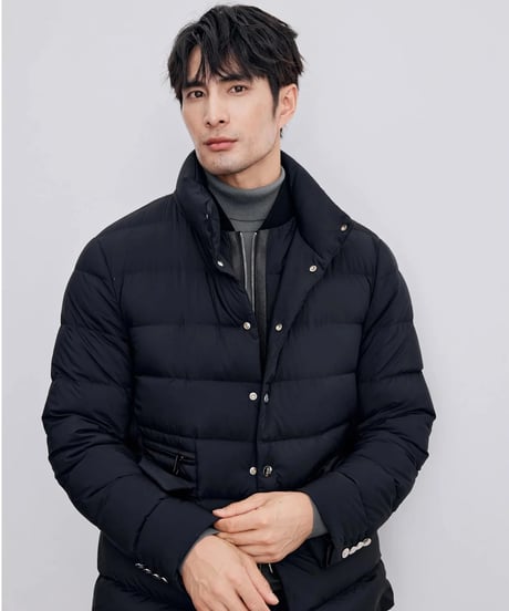 white goose stand collar down jacket /2color　SH2337