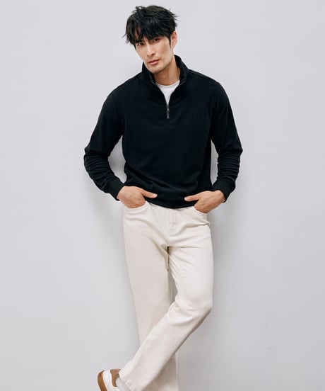 half-zip sweatshirt /2color　SH2585