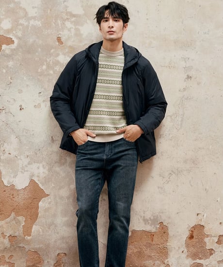 fair isle jacquard cashmere wool sweater　SH2342