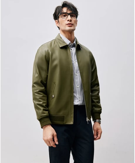 100% sheepskin leather jacket　SH2460
