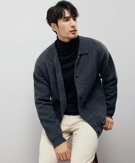 cashmere wool knit jacket　SH2212