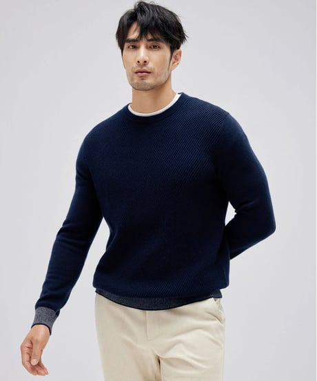 round neck sweater cashmere 100%　SH2167