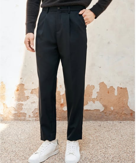 wool one-pleat casual pants /2color　SH2395
