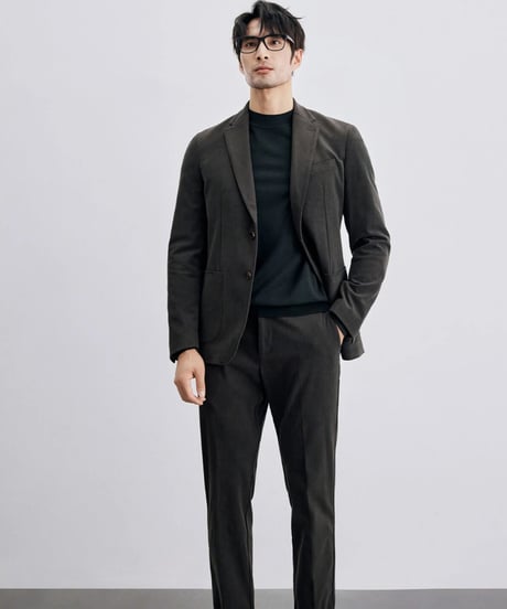 corduroy slim casual jacket /2color　SH2314