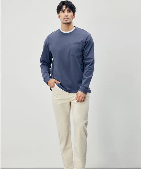 basic cotton round neck T shirt /4color　SH2284