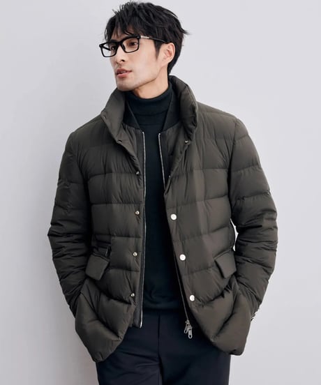 white goose stand collar down jacket /2color　SH2337