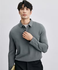 modal wool cotton lapel shirt /2color　SH2399