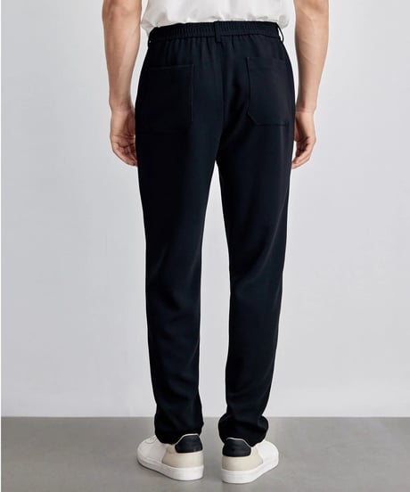 casual pants with elastic waistband straight fit　SH2125