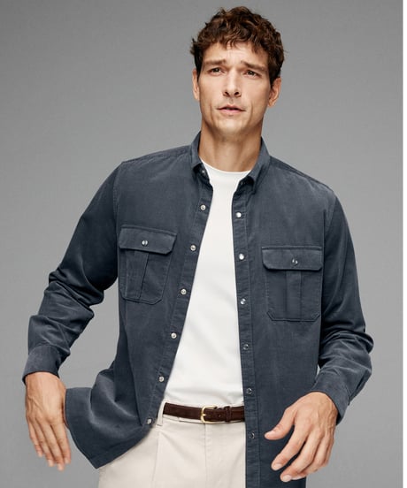 corduroy cotton shirt /2color　SH2639