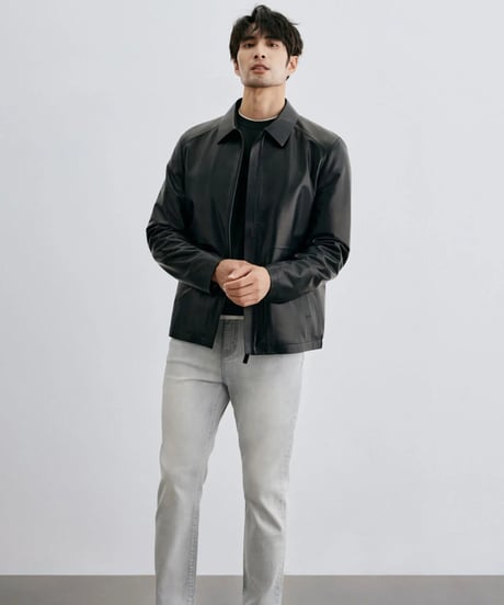 jacket mouton leather 100%　SH2012