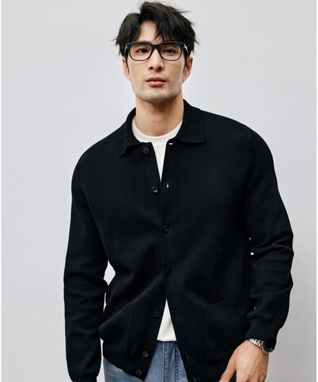 cotton knit cardigan jacket /2color　SH2463