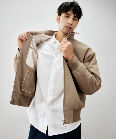 stand collar blouson jacket /2color　SH2273