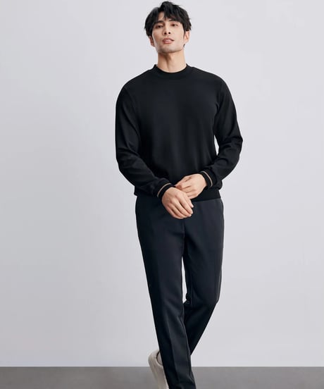 modal cotton high neck shirt /3color　SH2331