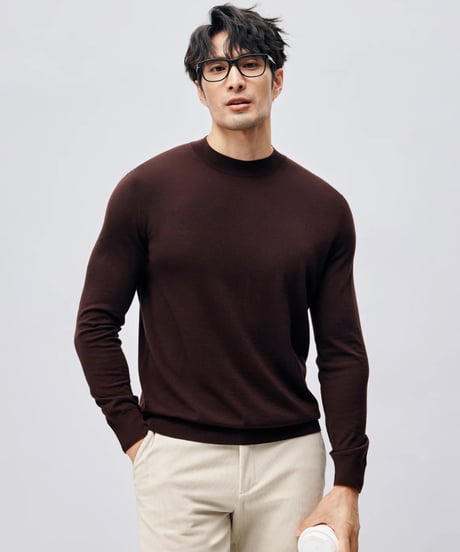 turtleneck sweater wool 100% /3color　SH2428