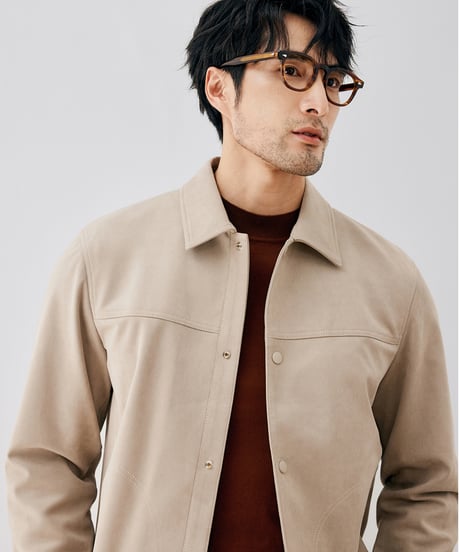 stretch suede jacket /3color　SH2676