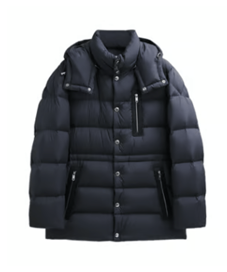 white goose down jacket with hood /2color　SH2573