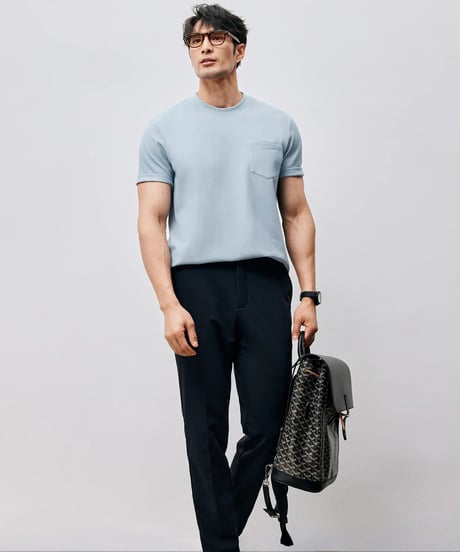 mulberry silk cotton t-shirt /3color　SH2451