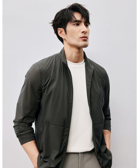 stand collar uv jacket /2color　SH2505