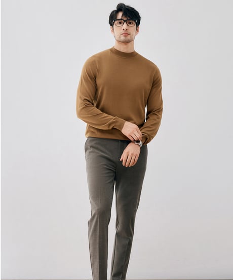 half turtleneck sweater wool 100% /7color　SH2675