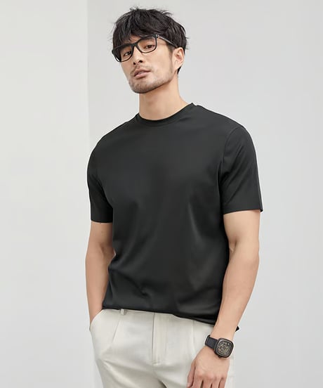 basic round neck t-shirt /4color　SH2519