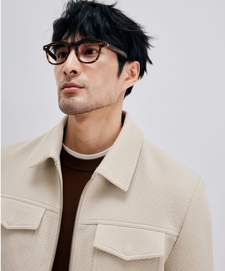 jacquard denim jacket  /2color　SH2682