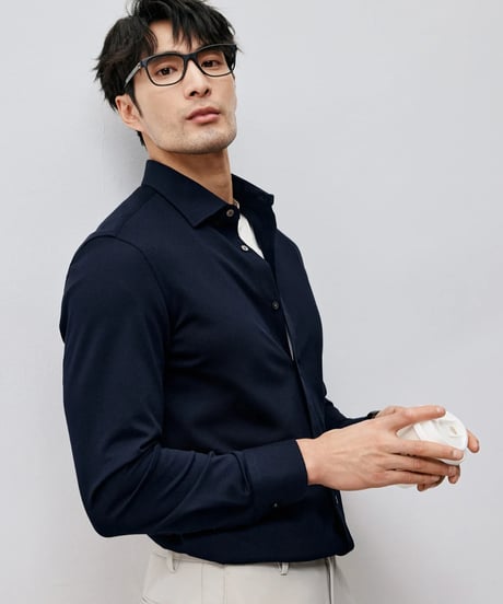 mulberry silk formal shirt /2color　SH2459