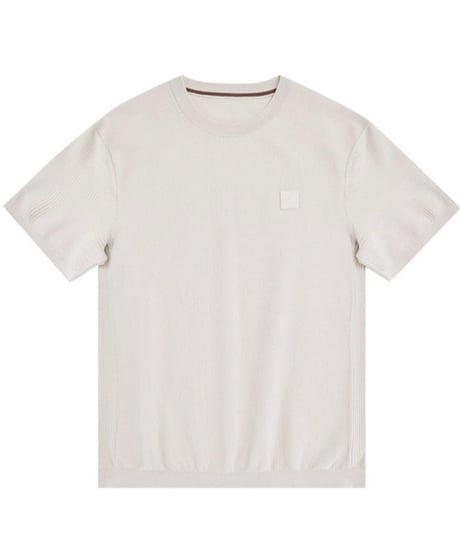 cotton jacquard t-shirt /2color　SH2546