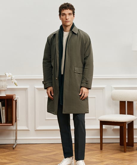 jacket lapel coat mid-length /2color　SH2578