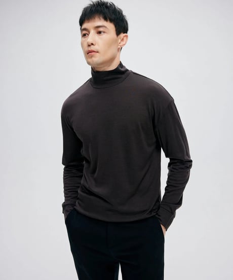 wool high neck t shirt /3color　SH2259
