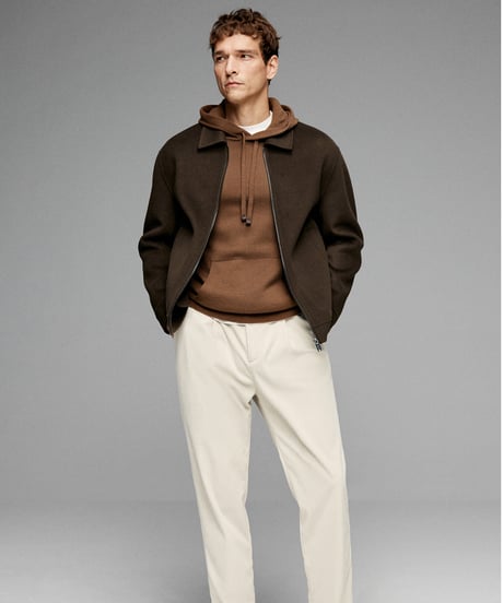 hoodie sweater wool /2color　SH2631
