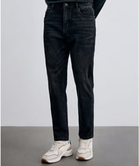 black gray wash stretch jeans　SH2312