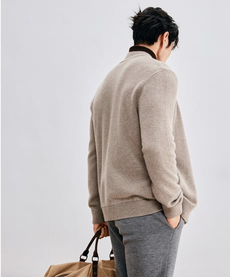 knit cardigan jacket cashmere /2color　SH2603