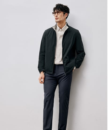 cotton piqué slim shirt /2color　SH2488