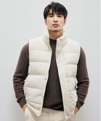 stand collar down vest jacket　SH2186