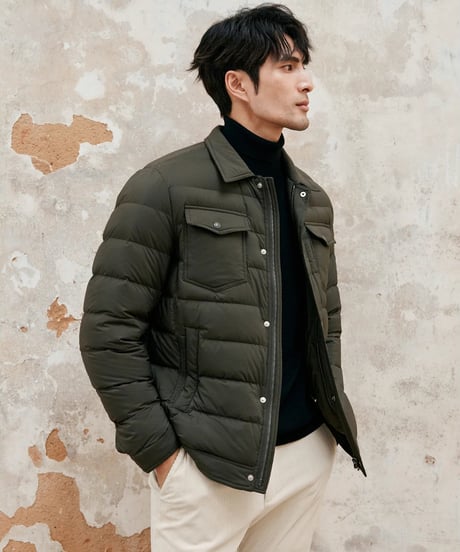 white goose down jacket /4color　SH2392