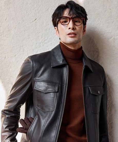 leather jacket sheepskin 100%　SH2330