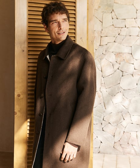 camel hair wool cashmere lapel coat　SH2559