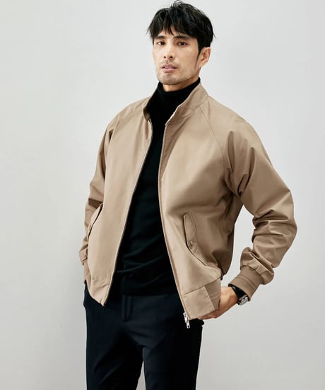 stand collar blouson jacket /2color　SH2273